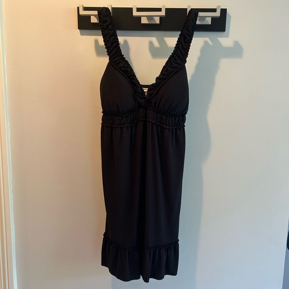 Belle Du Jour Black Ruffled Dress